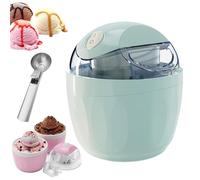 Small Home Mini Ice Cream Maker, Personal Ice Cream Machine, One-Touch Dessert Frozen Yogurt Maker, Just 15 Minutes (Green)