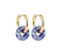Small Hoop Earrings For Women Unique Thick Earrings Paired With Natural Stone For Women's Color Stone Ring Hugging Easter Bunny Women (L, One Size)