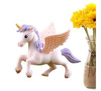 Small Horse Figurines - Mini Garden Decor, Animal Cake Ornament | Miniature Horse Decoration Set, Tiny Resin Horse Figurines for Tops, Small Horse Figurines