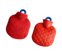 Small Hot Sachets with Knitted Plush Cover for Extra Warmth, Cozy Warmer for Cold Nights, Bed Warmer, Hand Warmer, Winter