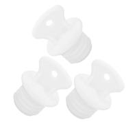 Small Hot Water Bag Stopper, Replacement Plug for 1.5x1.55cm Opening | White Rubber Seal Stoppers, Easy Replacement and Cleaning, for Classic Threaded Neck Bags