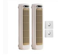 Small household fan, convenient electric fa，Enjoy A Quick, Natural, And Healthy Cool Down, Portable Cooling Fan Quiet With 3 Speeds(2pcs*White-Charging)