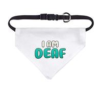 Small 'I Am Deaf' Dog/Cat/Pet Bandana (PD00039891)