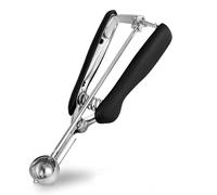 Small Ice Cream Scoop 1 TSP, TJ POP Stainless Steel Cookie Scoop 25mm with Easy Trigger Release Good Grips for Mashed Potato, Meatballs, Mellon Balls and Cookie