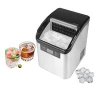 Small Ice Maker Machine, 2.5L Water Tank Fast Operation, Counter Top Ice Machine 24 Pcs/15 Mins Self-Cleaning Ice Cube Maker Machine for Home, Office