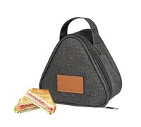 Small Insulated Lunch Bag, Triangular Sandwich Storage Bag, Compact Bread Bag, for Daily Commuting, Travel, Picnic, Work, School, as well as for Adults and Children
