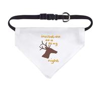 Small 'Invitation To A Stag Night' Dog/Cat/Pet Bandana (PD00063011)