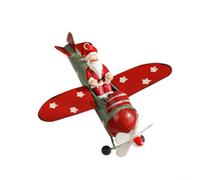 Small Iron Plane Bauble 9x8cm Festive Tree Accessory(D)