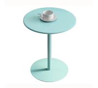 Small Iron Round Table for Tea Shop Café Living Room Corner Reception Nightstand Informal Display Table - 40x50cm Stylish Home Décor Versatile Use