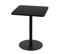 Small Iron Square Side Table for Outdoor Use, Compact Coffee Bar Table for Small Spaces, Easy Assembly Cocktail Bistro Table for Living Room