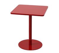 Small Iron Square Side Table for Outdoor Use, Compact Coffee Bar Table for Small Spaces, Easy Assembly Cocktail Bistro Table for Living Room