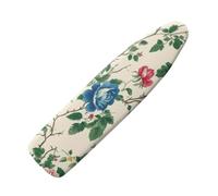 Small Ironing Board Cover Blue Red Flowers Elasticated Ironing Board Covers Edge Thick Padded Heat Resistant Polyester Fiber For Home Laundry