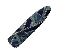 Small Ironing Board Cover Green Blue Abstract Elasticated Ironing Board Covers Edge Thick Padded Heat Resistant Polyester Fiber For Home Laundry