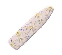 Small Ironing Board Cover Purple And Yellow Flowers Elasticated Ironing Board Covers Edge Thick Padded Heat Resistant Polyester Fiber For Home Laundry