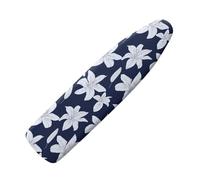 Small Ironing Board Covers 90 x 30 Deep Blue White Bungee Elasticated with Padding, Resists Scorching and Easy Fit Mini & Portable Ironing Boards Cover