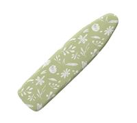 Small Ironing Board Covers 90 x 30 Flower White Bungee Elasticated with Padding, Resists Scorching and Easy Fit Mini & Portable Ironing Boards Cover
