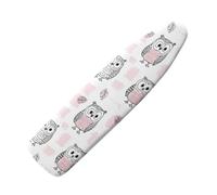 Small Ironing Board Covers 90 x 30 Line Animals Bungee Elasticated with Padding, Resists Scorching and Easy Fit Mini & Portable Ironing Boards Cover