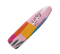 Small Ironing Board Covers 90 x 30 Orange Pink with Padding, Easy Fit and Resists Scorching,Bungee Elasticated Ironing Board Covers Large, Easy Placement