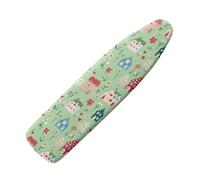 Small Ironing Board Covers 90 x 30 Pink Buildings Bungee Elasticated with Padding, Resists Scorching and Easy Fit Mini & Portable Ironing Boards Cover