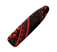 Small Ironing Board Covers 90 x 30 Retro Geometry with Padding, Easy Fit and Resists Scorching,Bungee Elasticated Ironing Board Covers Large, Easy Placement