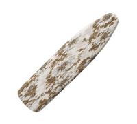 Small Ironing Board Covers 90 x 30 White Flower Bungee Elasticated with Padding, Resists Scorching and Easy Fit Mini & Portable Ironing Boards Cover