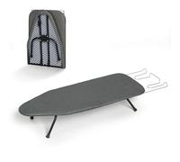 Small Ironing Board Tabletop, RAINHOL Compact Portable Iron Board Foldable with Cover and Pad, Countertop Mini Ironing Table for Travel and Space Saving, 31"x12", Black