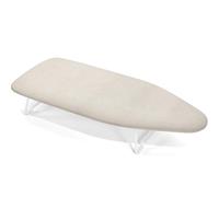 Small Ironing Board Tabletop with Heat Resistant Cover, Compact Mini Ironing Board with Metal mesh Frame, for dorms, aprtment and Travel, Hook for Hanging, Iron Board 31 x 76 cm, Iron Table Beige