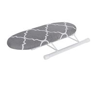 Small Ironing Boards, Folding Table Top Ironing Board with Cotton Cover, Portable Space Saving Mini Ironing Board Sleeve Cuffs Collars Ironing Table for Home Apartment Condo Dorm(Classic grid)