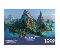 Small Island Puzzles 1000 Piece Challenge Toy Adults And over 12 Years Old Seaside Creative Puzzles Family Fun Jigsaws Puzzles Home Decoration Gift 38x26cm/1000pcs