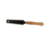 Small Japanese Hand Saw for Fine Woodworking, Double-Edged Flush Cut Saw with Non-Slip Wooden Handle, SK5 Steel Blade