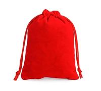 Small Jewelry Bags 200Pcs/Lot 7x9cm Drawstring Velvet Bags Sachet Pouches Jewelry Gift Display Packing blosa Can Customized for Gifts(Red)
