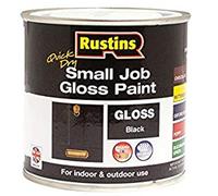 Rustins GPBLW250 Quick Dry Small Job Gloss Paint Black 250ml