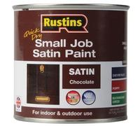 Rustins SPCHW250 Quick Dry Small Job Satin Paint Chocolate 250Ml