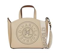Small K/Circle Tote Bag, female, Karl Lagerfeld, Handbags, Beige, ONE SIZE, Bags ONE SIZE