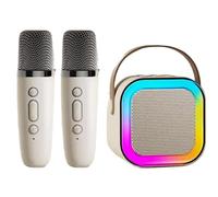 Small Karaoke Machine for Kids,Home Wireless Speaker National K Song Children Set - Portable Wireless Small Karaoke Singing Speaker with 2 Mic for Birthday, Family,Home Party