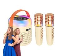 Small Karaoke Machine, Kids Karaoke Machine, Portable Wireless Speaker Toy for Kids, Karaoke Singing Speaker with Changing Light for Home, Travel and Camping