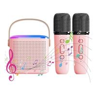 Small Karaoke Machine - Music Player with Microphone | Subwoofer Speaker, Family Singing Machine for Kids and Adults