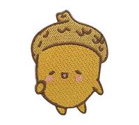 Small Kawaii Acorn Patch Iron On | Autumn Patches, Tree Leaves Embroidery, Forest Applique, Trees Sew-On - Finally Home