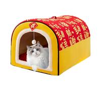 Small Kennel for Dogs, in Tent Shape Soft and Warm with Cushion - Warm for Winter Cats, for Cat Kitten Puppy Playing Camping and Home