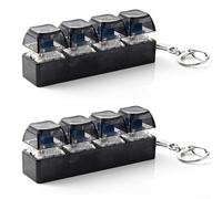 Small Keyboard Fidget Toy With RGB LED Visual Elements And Click Response - Intended For Calming Repetitive Motion In Multiple Settings(C)