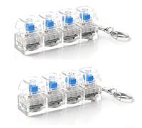 Small Keyboard Fidget Toy With RGB LED Visual Elements And Click Response - Intended For Calming Repetitive Motion In Multiple Settings(B)