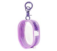 Small Keychain Pouch - Compact PVC Bag, Zipper Closure Storage, Cute Mini Carrying Case, Durable Doll Protection Organizer, Practical Multi-Purpose Accessory | Lipstick Cards Keys Travel