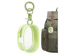 Small Keychain Pouch - Compact PVC Bag, Zipper Closure Storage, Cute Mini Carrying Case, Durable Doll Protection Organizer, Practical Multi-Purpose Accessory | Lipstick Cards Keys Travel