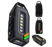 Small Keychain Rechargeable Pocket Torch 700 Lumens LED+COB Super Bright Type-C Fast Charging Keyring Torch with 9 Modes Magnetic Base for Camping Hiking Outdoor Waterproof Mini Key ring Flashlight
