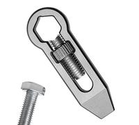 Small Keychain - Titanium Alloy 5.3x1.8cm | Portable Pocket Crowbar Tool | Screwdriver Multi-Function Keychain Tool with Bottle Opener, Portable Pocket Mini Crowbar