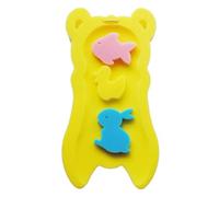 Small Kids Bath Cushion, Soft Sponge Seat Pad, Baby Tub Support with Floating Toys, Interactive Comfortable Bathing Helper for Sink, Counter, or Bathtub During Daily Routines 20.87x10.63x1.97 Inches