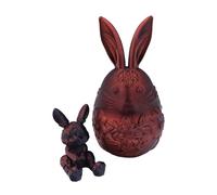 Small Kitchen 3D Printed Easter Egg Decorations Realistic Animal Toy For Kids And Adults Carnival Jokes (E, 15.2cm)
