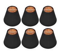 Small Lampshades, Fabric Clip on Lamp Shade Lighting Fixture Cover | 6PCS Chandelier Lamp Shades for E14 Table Chandelier Floor Light Wall Lamp Bedroom Decor