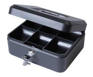 Small Large Petty Cash Money Box Safe Tin with Key Lockable 4 6 8 10 12 Inch