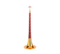 Small Leaf Sandalwood Suona Musical Instrument Wind Instrument Beginner Professional Trumpet Horn D Key B Flat C Key (Color : C key)